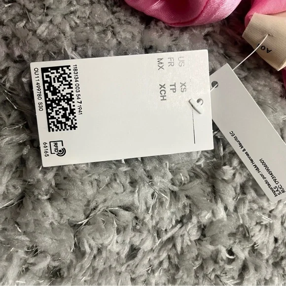 NWT H&M Flounced Satin Slip Dress - Picture 8 of 8